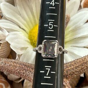 Mystic Topaz Sterling Silver Ring Size 6